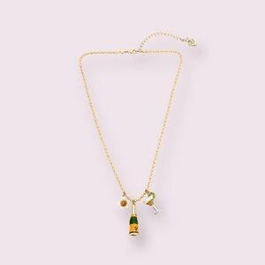 Betsey Johnson Champs Charm Pendant Necklace